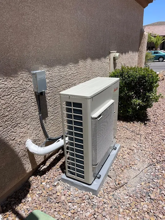 Residential air conditioning condenser unit in Shiloh